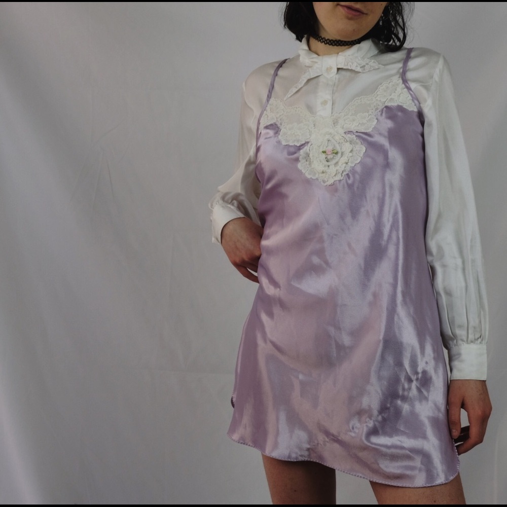 Vintage Silk Slip Dress ✨